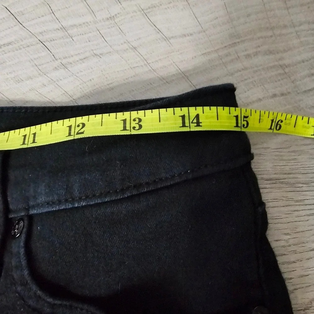 Chicos Black Straight Leg Jeans Womens Stretch‎ Denim Pants 5-Pocket Classic